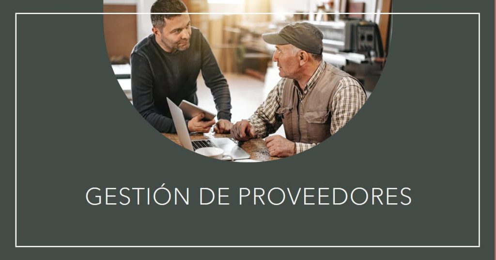 gestión de proveedores