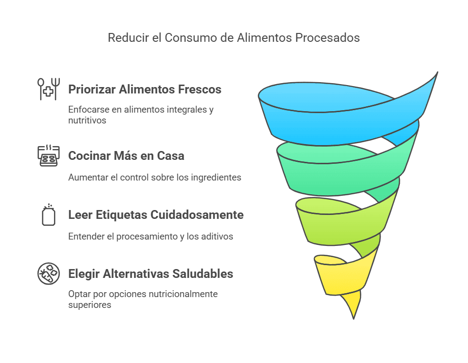 Consejos para reducir el consumo de alimentos procesados