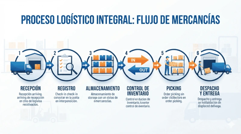 Flujo completo del almacén
