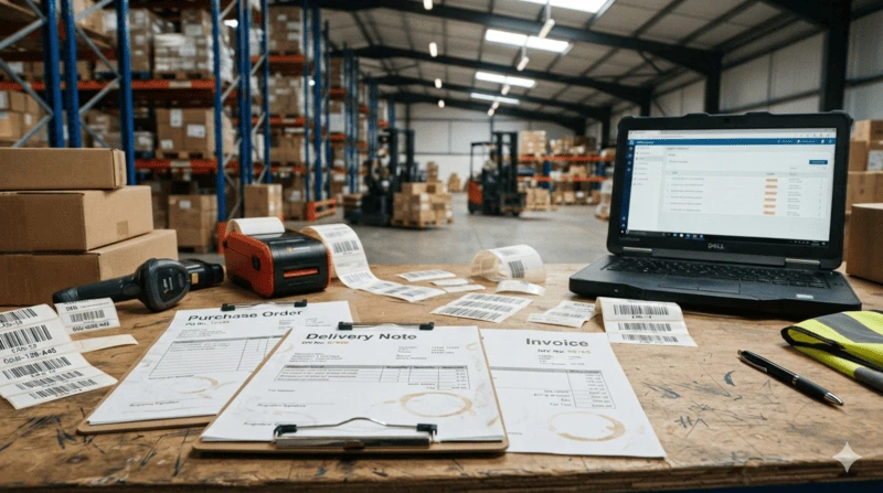 Documentos necesarios para una correcta recepción de mercancías