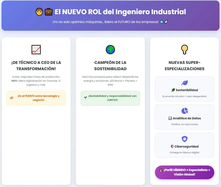 nuevo rol del ingeniero industrial