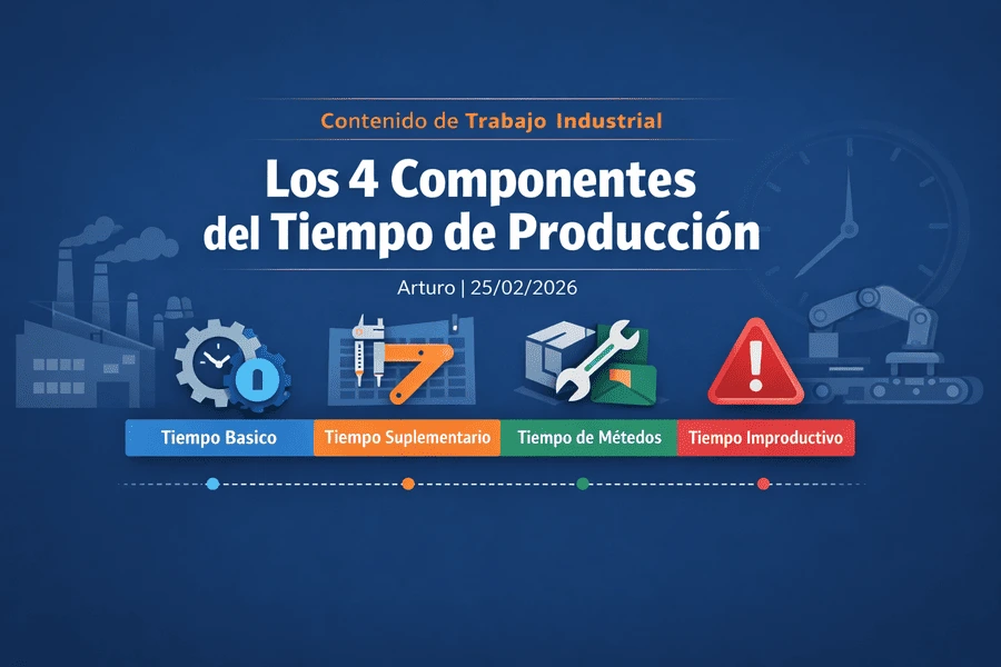 Contenido de Trabajo Industrial Los 4 Componentes del Tiempo de Producción